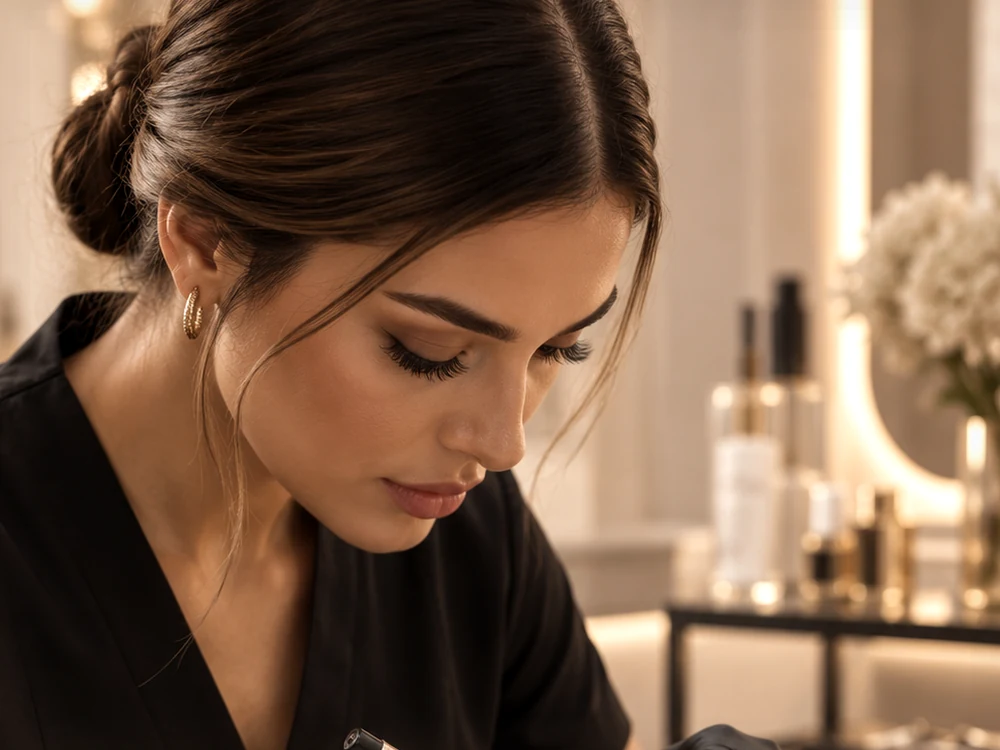 Powder Brows behandeling bij Nili Academy in Voorburg